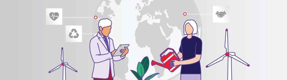 Illustration of supply chain ecosystem