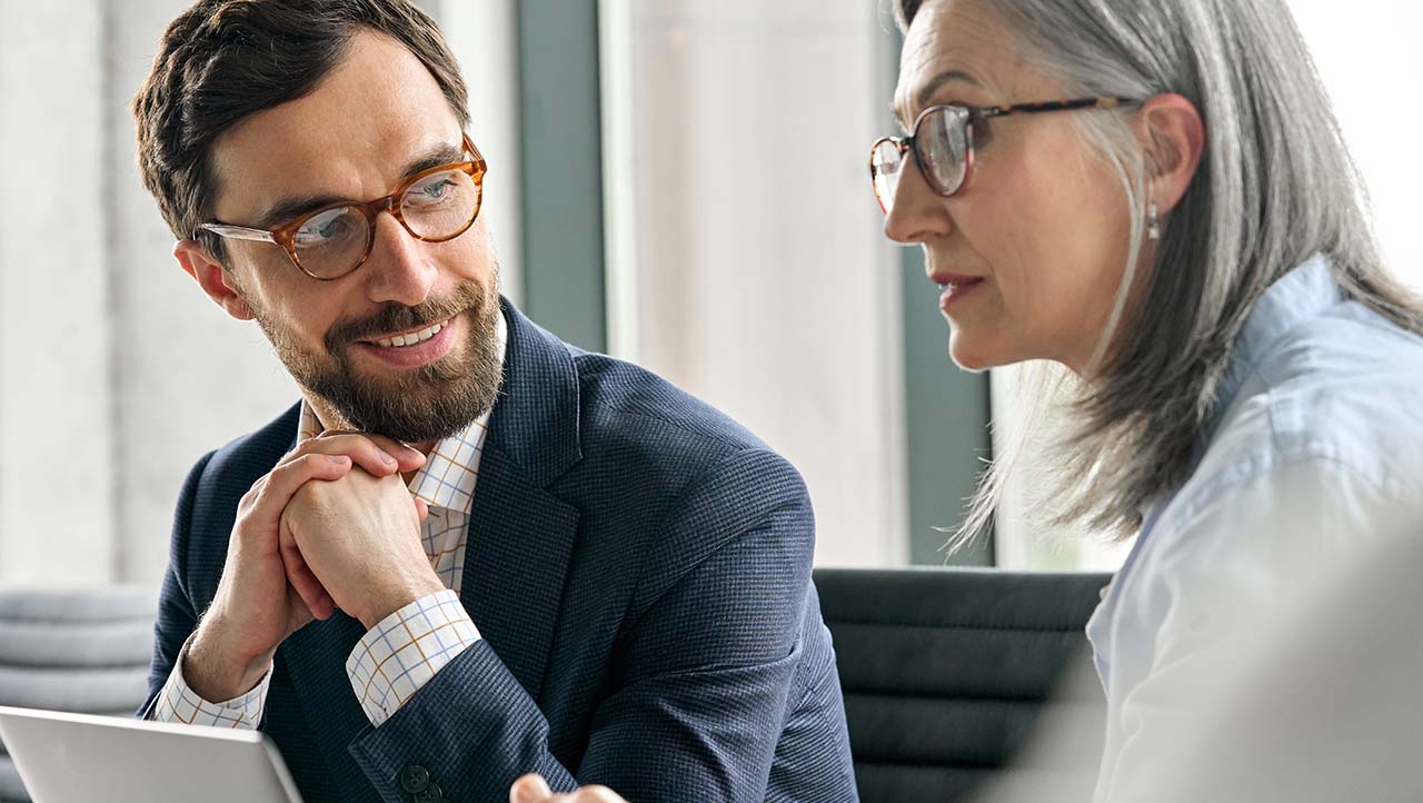 Consultants in a meeting