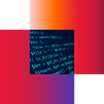 Close-up computer code