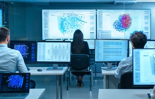 3 AI experts viewing neural networks