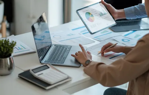 professionals analyzing data