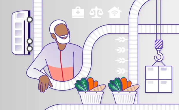 Illustration of supply chain