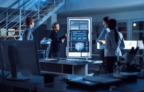 defence consultants talking together