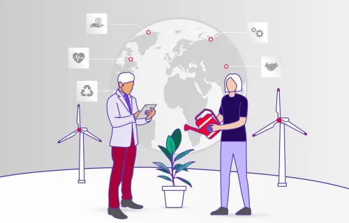 Illustration of supply chain ecosystem