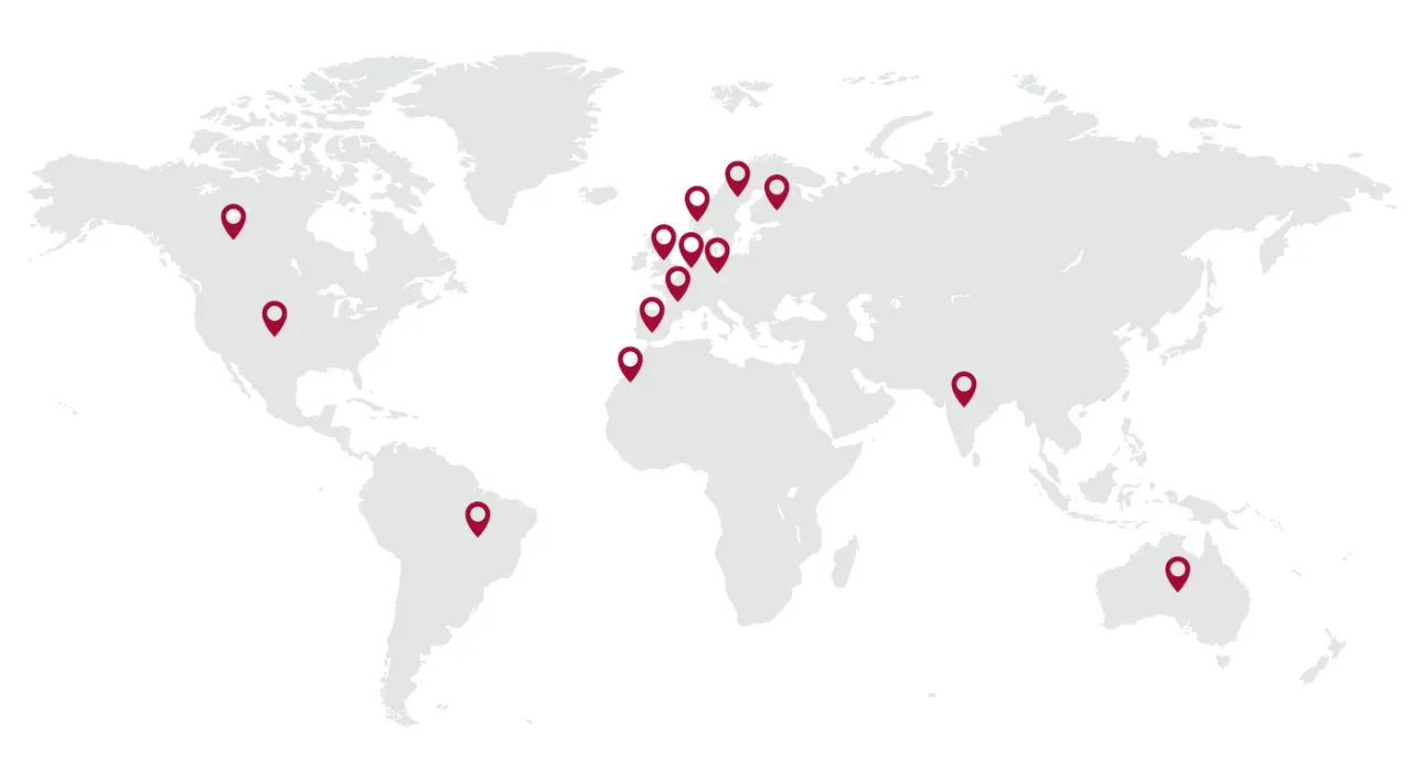 CGI geospatial network map