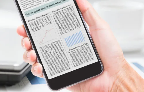 news on handheld device