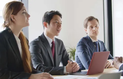 Professionals on meeting